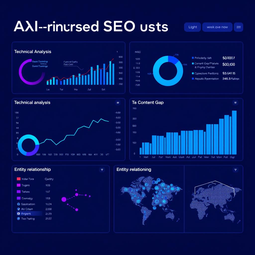 Generative Engine Optimization (GEO) visualization showing content structured for AI citation